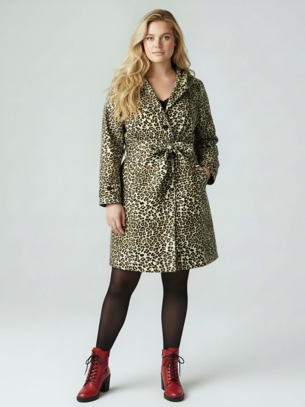 VINTAGE AQUA STOP Leopard Rain Jacket